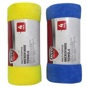 Asda Auto Drive Microfiber 4 Pack offer