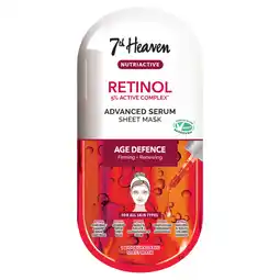Asda 7th Heaven Nutriactive Retinol Rejuvenating Serum Capsule Sheet Mask offer