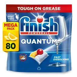 Asda Finish Quantum All In One Dishwasher Tablets Lemon - 80 Tabs offer