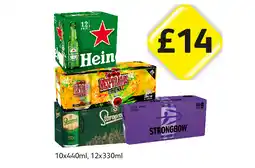 Londis Heineken, Desperados, Staropramen, Strongbow Dark Fruits offer