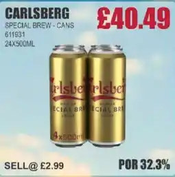Bestway CARLSBERG Special brew-cans offer