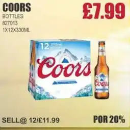 Bestway COORS Bottles offer