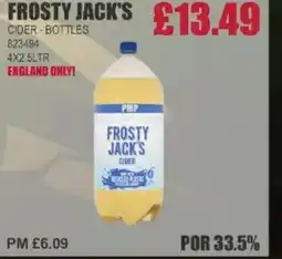 Bestway FROSTY JACK'S Cider-bottles offer