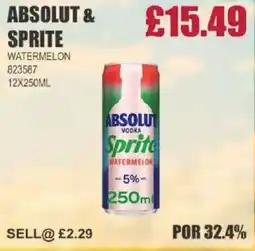 Bestway ABSOLUT & SPRITE Watermelon offer