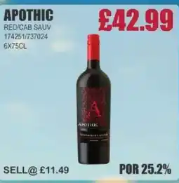Bestway APOTHIC Red/cab sauv offer