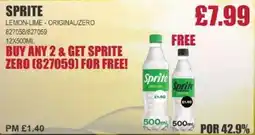 Bestway SPRITE Lemon-lime-original/zero offer