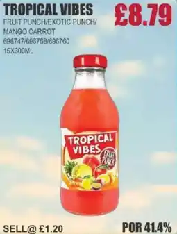 Bestway TROPICAL VIBES Fruit punch/exotic punch/ mango carrot offer