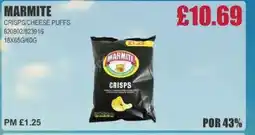 Bestway MARMITE Crisps/cheese puffs offer
