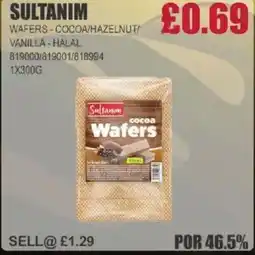 Bestway SULTANIM Wafers cocoa/hazelnut/ vanilla - halal offer