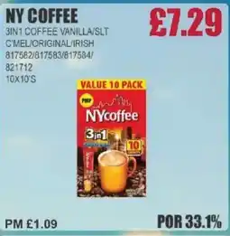 Bestway NY COFFEE 3in1 coffee vanilla/slt c'mel/original/irish offer