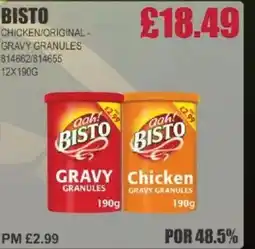 Bestway BISTO Chicken/original- gravy granules offer