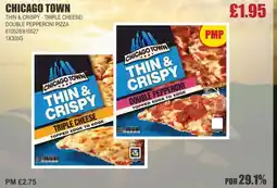 Bestway CHICAGO TOWN Thin & crispy triple cheese double pepperoni pizza offer