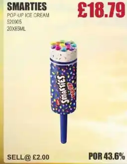 Bestway SMARTIES Pop-up ice cream offer