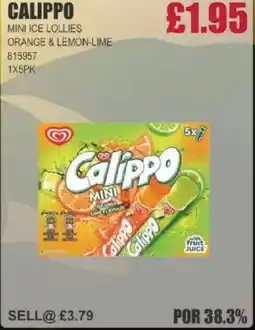 Bestway CALIPPO Mini ice lollies orange & lemon-lime offer