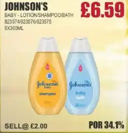 Bestway JOHNSON'S Baby-lotion/shampoo/bath offer