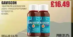 Bestway GAVISCON Heartburn & indigestion liquid-aniseed/peppermint offer