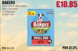 Bestway BAKERS Adult meaty meals beef/ small dog beef offer