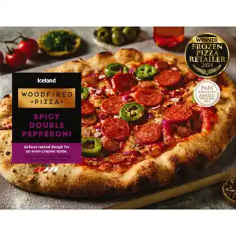 Iceland Iceland Woodfired Pizza Spicy Double Pepperoni 460g offer
