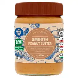 Asda ASDA Smooth Peanut Butter 340g offer