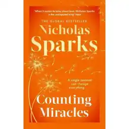 Asda Paperback Counting Miracles - Nicholas Sparks offer