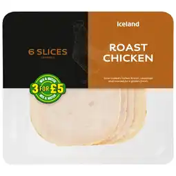Iceland Iceland 7 Slices (approx.) Roast Chicken (Extra Slice Free) offer