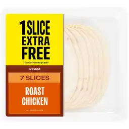 Iceland Iceland 7 Slices (approx.) Roast Chicken (Extra Slice Free) offer