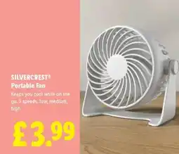Lidl SILVERCREST Portable Fan offer