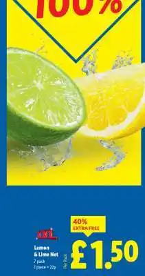 Lidl Lemon & Lime Net offer