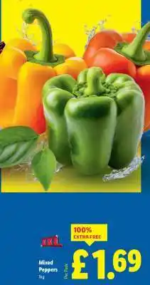 Lidl Mixed Peppers offer
