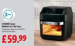 Lidl LIVARNO home 1800W 9-in-1 Air Fryer offer