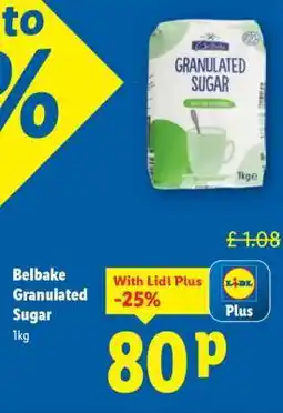 Lidl Belbake Granulated Sugar offer