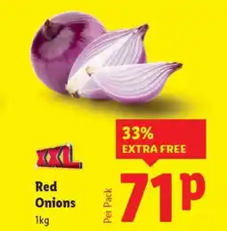 Lidl Red Onions offer