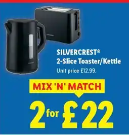 Lidl SILVERCREST 2-Slice Toaster/Kettle offer