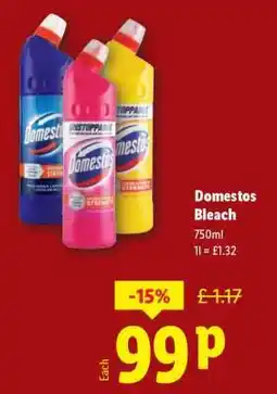 Lidl Domestos Bleach offer