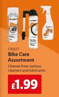 Lidl CRIVIT Bike Care Assortment offer