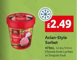 Lidl Asian-Style Sorbet offer