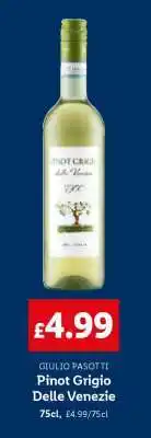 Lidl GIULIO PASOTTI Pinot Grigio Delle Venezie offer
