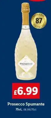 Lidl Prosecco Spumante offer