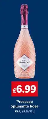 Lidl Prosecco Spumante Rosé offer