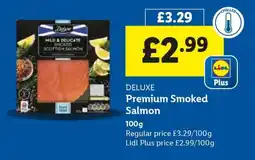 Lidl DELUXE Premium Smoked Salmon offer
