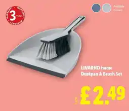 Lidl LIVARNO home Dustpan & Brush Set offer