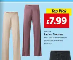 Lidl ESMARA Ladies' Trousers offer