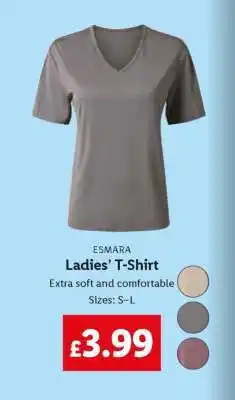 Lidl Ladies’ T-Shirt offer