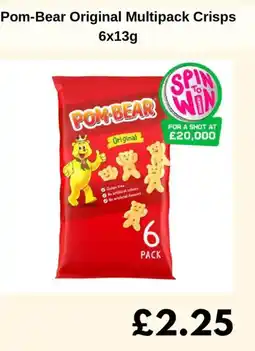 Sainsbury's Pom-Bear Original Multipack Crisps offer