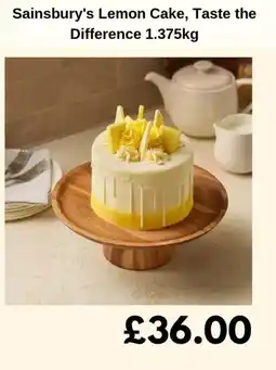 Sainsbury's Sainsbury's Lemon Cake, Taste the Difference offer