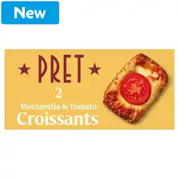 Morrisons Pret A Manger 2 Mozzarella & Tomato Croissant 230g offer