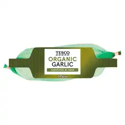 Tesco Tesco Organic Garlic 3 Pack offer