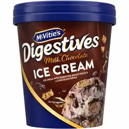Iceland McVities Milk Chocolate Digestives Ice Cream 500ml offer