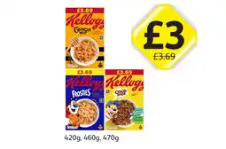 Londis Kellogg's Crunchy Nut, Frosties, Coco Pops offer