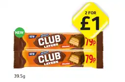 Londis McVities Club Layered Orange offer